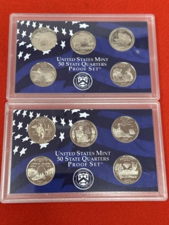 2003 & 2004 U.S. Mint State Quarters Proof Sets