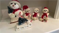 4 Christmas Snowmen