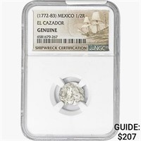 1772-83 Mexico 1/2 Reales El Cazador NGC Genuine