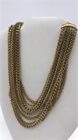 Vintage Coro Multistrand Necklace