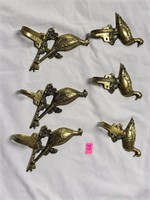 brass phesant & duck hooks