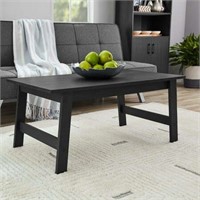 Mainstays Wood Rectangle Coffee Table  Black Finis