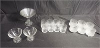 Group of assorted cocktail glasses
