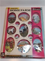 1970s Straco Home Farm Animals Toy Set. All