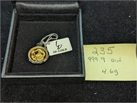 999.9 Gold 4.6g Chinese Coin Pendant