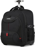 W5420  Black 17" Rolling Laptop Backpack