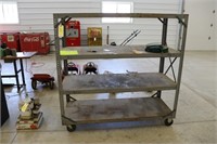 5' Metal Rolling Shelf