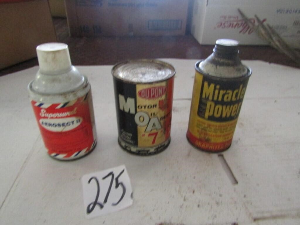 3 ADVERTISING TINS