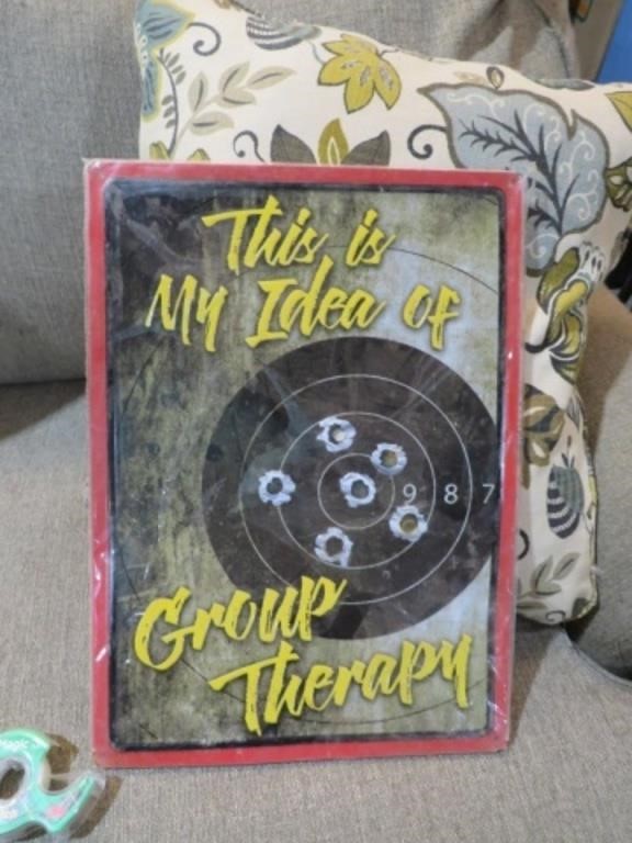 METAL GROUP THERAPY TARGET SIGN