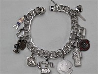 STERLING CHARM BRACELET