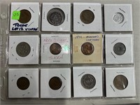 LOT OF 12 MIXED TOKENS