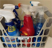Basket of Cleaning Supplies