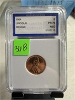 1964 IGSG GRADED PROOF 70 RED MEMORIAL PENNY CENT