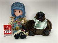 Holly Hobbie Doll & Magogo Macarena Gorilla Monkey