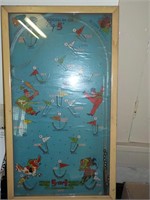 antique big 5 "Poosh Em Up Game" 13x23"