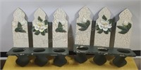 Country chic flower pot hangers. Each one is
