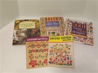 Cross Stitch Books- 3 hard cover