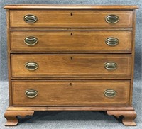 Period Inlaid Four Drawer Chest