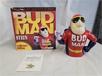 Budweiser Bud Man Character Collector's Stein