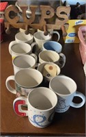 (12) COFFEE CUPS W/ HOLDER