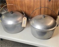 (2) ALUMINUM PANS