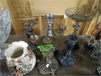 (2) Centerpieces, (1) Candleholders, (2) Bases