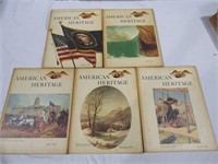 1964 American Heritage Books Vol. 1, 3, 4, 5, 6