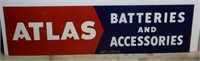 ATLAS BATTERIES & ACCESSORIES S/S METAL SIGN