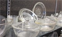 Large Lot of Clear Depression Glass