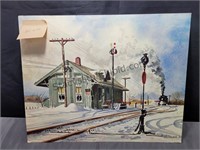 Lonely Station Darrs Print 20x16