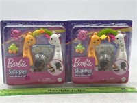 NEW Lot of 2- Barbie Skipper Babysitters INC Set