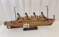 Wooden Model Steamship