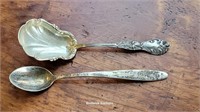 2 sterling silver spoons