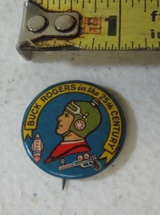 Rare Vtg Buck Rogers In The 25th Century Pin 1"