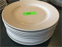 (10) 10.25" Wide Rim Dinner Plates