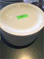 (13) 10.5" White Dinner Plates