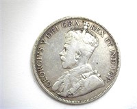 1911 50 Cents VF+ Newfoundland MINTAGE 200000