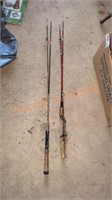 Vintage fishing rods