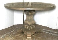 Calmart International Round Distressed Table