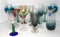 Colorful Glass Stemware