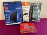 HDTV Antenna, RadioShack Remote, ++