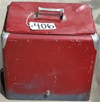 Vintage Galvanized Progress Refrigerator Co Cooler