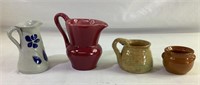 Lot of four pieces of pottery 2 inch to 5 inch