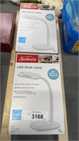 Two LED desk lamps