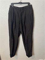 Vintage Black Pleated Trousers
