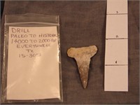 Indian arrowhead drill artifact