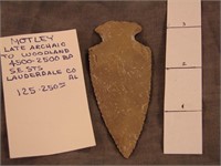 Indian arrowhead artifact