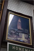Framed 1977 Photo of University of Texas Tower