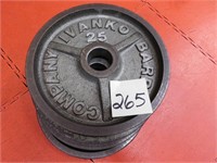 4-25 lb. Ivanko plates(sold by the piece)
