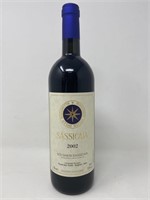 2002 Bolgheri Sassicaia Red Wine.